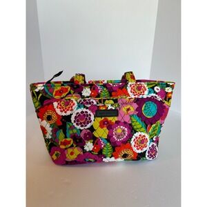 Vera Bradley Va‎ Va Bloom Floral Quilted Tote Bag Purse Colorful Carryall